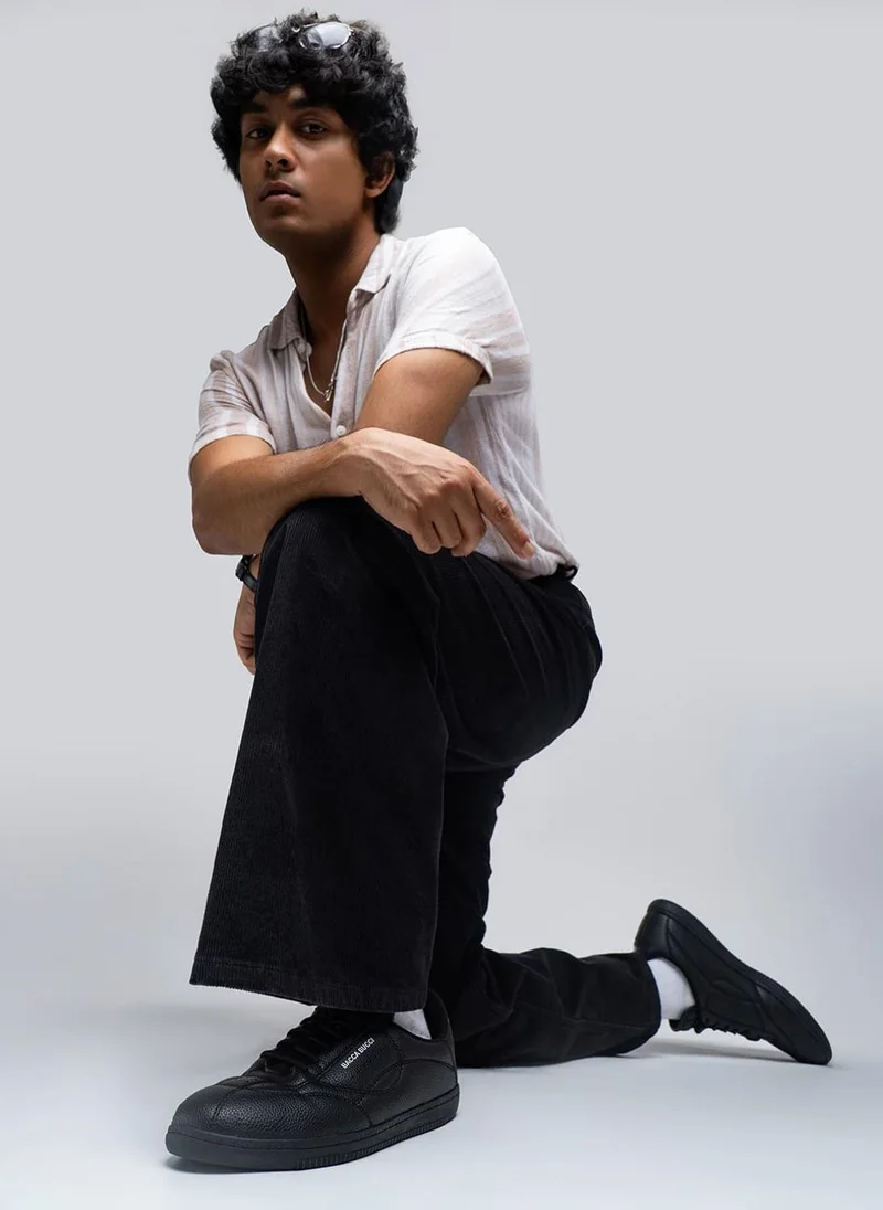 Bacca Bucci Shadow Black ESSENCE | Ortholite Insole & Elastic Laces for Men | Best Price UAE